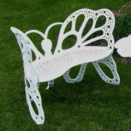 FlowerHouse Outdoor Butterfly Bench, Multiple Colors