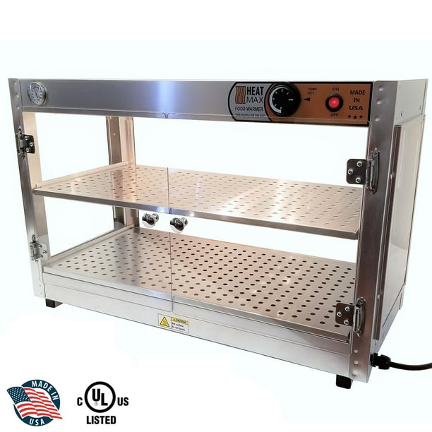 Heatmax Commercial Countertop Food Warmer Display Case With Water