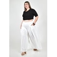 thumbnail image 2 of Pantalon tipo palazzo Roman Fashion /Tallas Extras, 2632 (Blanco) blanco 42, 2 of 6