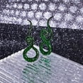 thumbnail image 3 of 2piezas Expansores De Vidrio Retorcido Con Puntos Para Oreja, 3 of 5
