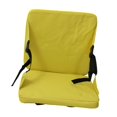 thumbnail image 1 of Cojín portátil para asiento de estadio, silla de suelo, tapete para sentarse, tela Oxford, cojín grueso con respaldo para acampar, eventos deportivos, amarillo, 1 of 8