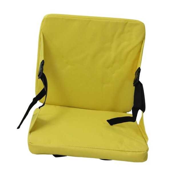 Cojín portátil para asiento de estadio, cojín para gradas, multiusos, ligero y plegable. amarillo