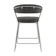 thumbnail image 5 of Hillsdale Furniture Hanley Metal Counter Height Stool, Chrome with Black Faux Leather, 5 of 10
