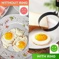 thumbnail image 5 of 2Pcs Egg Ring Stainless Steel - Fried Egg Mold Boiled Egg Cooking Ring Perfect Pancake Mold - Egg Fry Ring Shapes Mold for Breakfast - Egg Ring Non Stick Mold for Rings Frying Round Egg Cooker Ring, 5 of 5