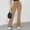 *Khaki, variant on ClodeEU Women's High Waisted Yoga Pants with Flare Leg And Adjustable Drawstring Khaki,Womens Plus XS