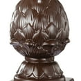 thumbnail image 3 of Ceramic Artichoke Bookends on Square Base, Pair of 2, Brown- Saltoro Sherpi, 3 of 5