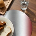 thumbnail image 3 of Red Grey Round 15 Inch Placemats Set of 2, Gray Farmhouse Modern Rustic HeatResistant Non Slip Place Mats for Dining Table, Wipeable Braided Kitchen Table Mats for Housewarming, 3 of 9