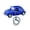 Blue, variant on Keychain Pendant with Pull Back Car Door Opener Cartoon Design Double-Ring Hook School Bag Keychain Travel Accessory