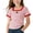 Red, variant on Shirts for Girls, Stretchy Slim Knitted Cotton Square Neck Spring Summer Kids Trendy Casual Tops Green 6-7T