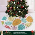 thumbnail image 6 of GZHJMY Easter Bunny Egg Christmas Tree Skirt Tree Skirt for Holiday Party Home Christmas Day Ornaments 36", 6 of 6