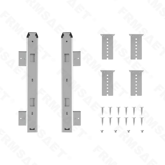 FRMSAET Heavy Duty 12/14/16 inches Drawer Rollers Keyboard Drawer Tray Slides Keyboard Slides Drawer Hardware Accessories/Ideal for Under Desk Kitchen Cabinet Drawer (12 inches, Silver)