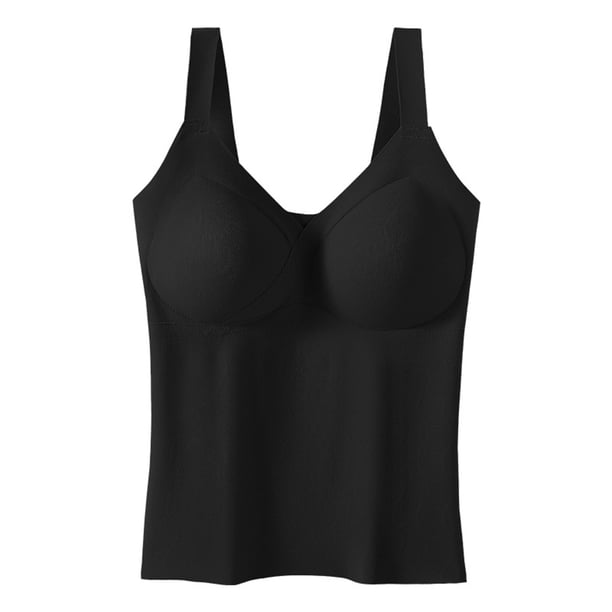 Ropa interior térmica para mujer, de invierno, de color sólido, cálida, sin costuras, resistente al frío, sin mangas, de poliéster.