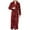 Claret, variant on Odeerbi 2025 Men Robes Beibei Fleece Pajamas Autumn And Winter Thickening And Lengthening Flannel Warmth Bathrobe Purple