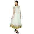 thumbnail image 6 of Bimba Women Classy Net Anarkali Kurta Kurti Long Bridal Maxi Indian Custom Dress, 6 of 8
