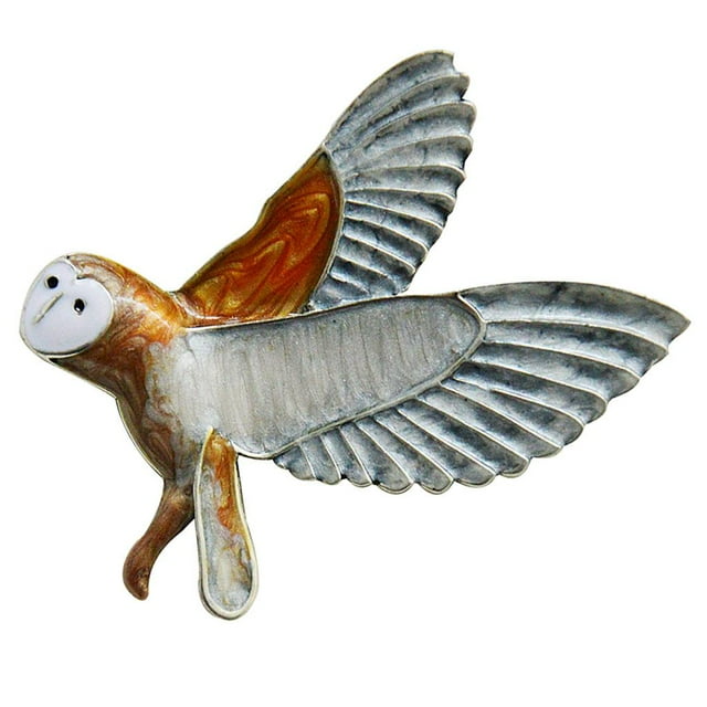 lionlar Elegant Crystal Rhinestone Stretched Colorful Owl Bird Brooch Pattern Brooch