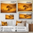 thumbnail image 4 of Designart "Monochrome Yellow And Grey Tree Euphony VI" Landscape Trees Floater Framed Canvas Art Print, 4 of 7