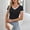 A1_Black, variant on Contrast Color Trim Basic Short Sleeve T-Shirts Summer Basic Color Block Tee Tops Casual Soft Tunic Tops V Neck Loose Fit Business Casual Work Shirt Basic Workout Polo Shirts Black S