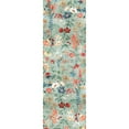 thumbnail image 2 of BERTHMEER 2'x6' Washable Runner Rugs for Hallway Kitchen Non Slip Floral Plant Runner Rugs for Entryway Entrance Laundry Bedroom,Green, 2 of 4