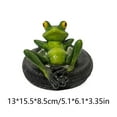 thumbnail image 2 of Resin Frog Floating Ornaments Pool Simulation Animal Decoration Realistic Water Simulated Animals Decorate Pond Frogs, 2 of 9