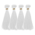 thumbnail image 4 of 6 extensiones de cabello sintético liso para muñecas, ideal para hacer pelucas de muñecas y figuras, reenraizar, manualidades y artículos de arte., 4 of 6