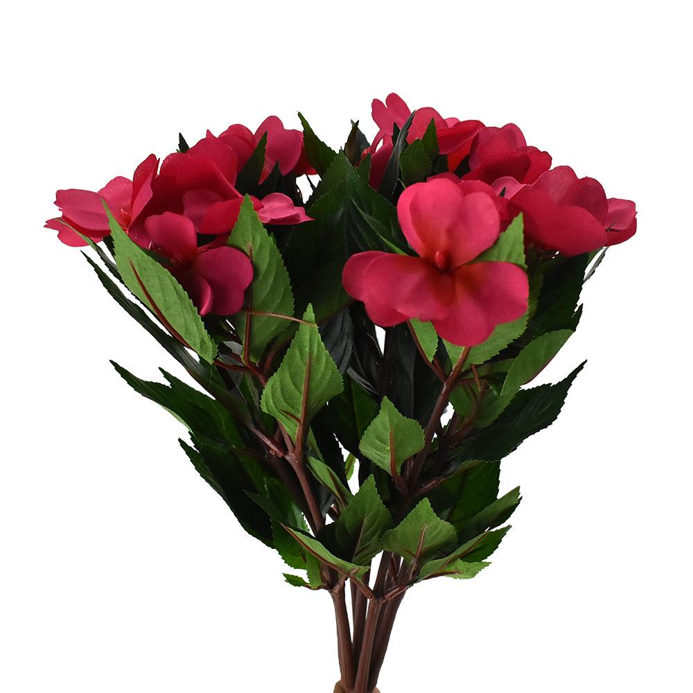 Artificial New Guinea Impatiens Spray, 131/2Inch