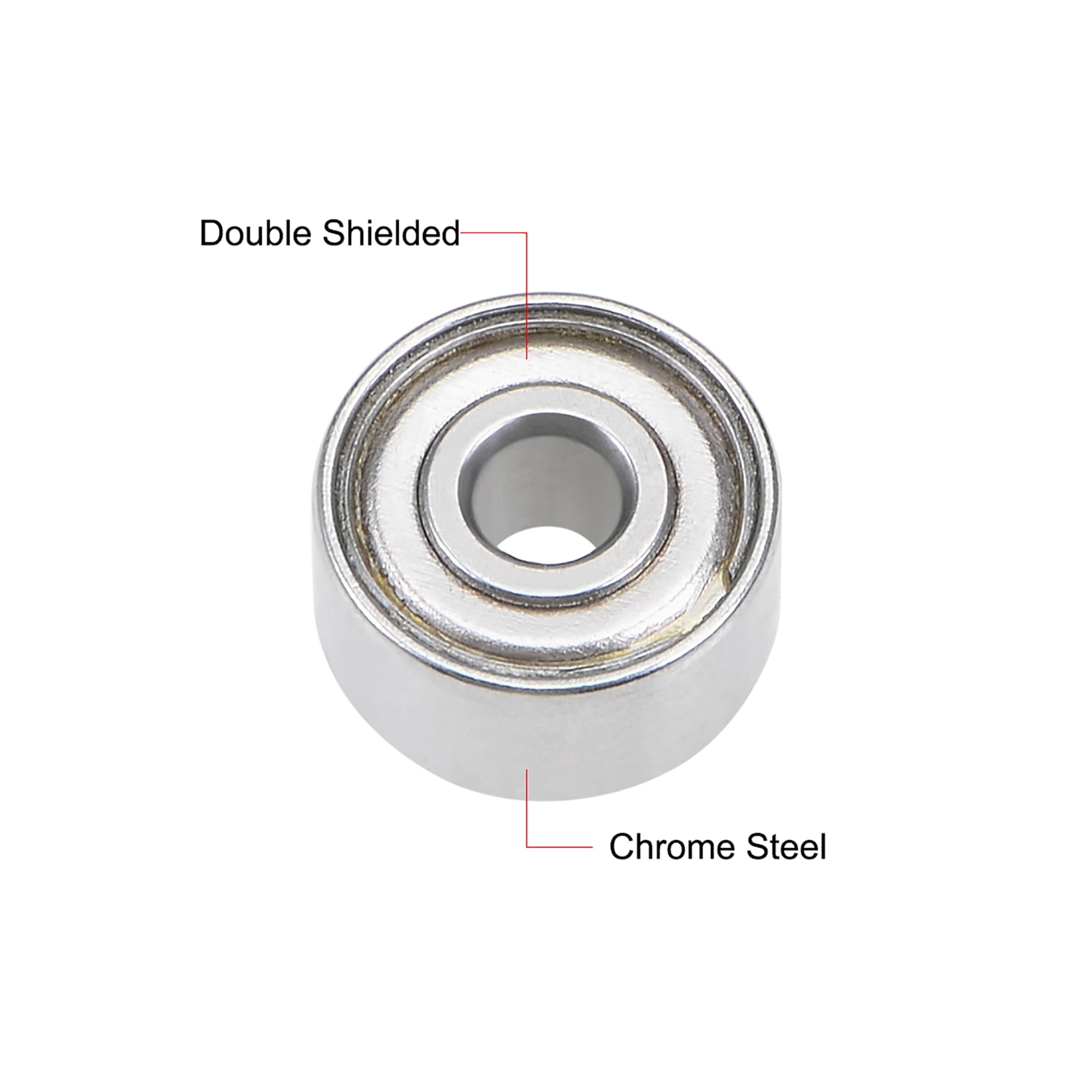 602XZZ Deep Groove Ball Bearing 2.5x8x4mm Double Shielded Chrome Steel Bearings