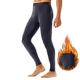 thumbnail image 2 of IWRICH Men's Thermal Compression Pants Lined Athletic Tights Leggings Sports Base Layer Bottoms for Cold Weather Grey L, 2 of 6