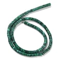thumbnail image 3 of Malachite Beads Strands Heishi Beads Flat Round/Disc Heishi Beads 4.5x2mm Hole: 1mm 170pcs/strand 15.35''(39cm), 3 of 4