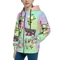 thumbnail image 2 of Invader Zim Cute Teen Sweatshirts Hoodies Youth Hooded Hoody Fashion Zipper Coat For Boys And Girls, 2 of 7
