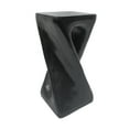 thumbnail image 3 of Christopher Knight Home 26.8" Natural Wood Twist Shape Design MGO Outdoor Side Table, Black, 3 of 7