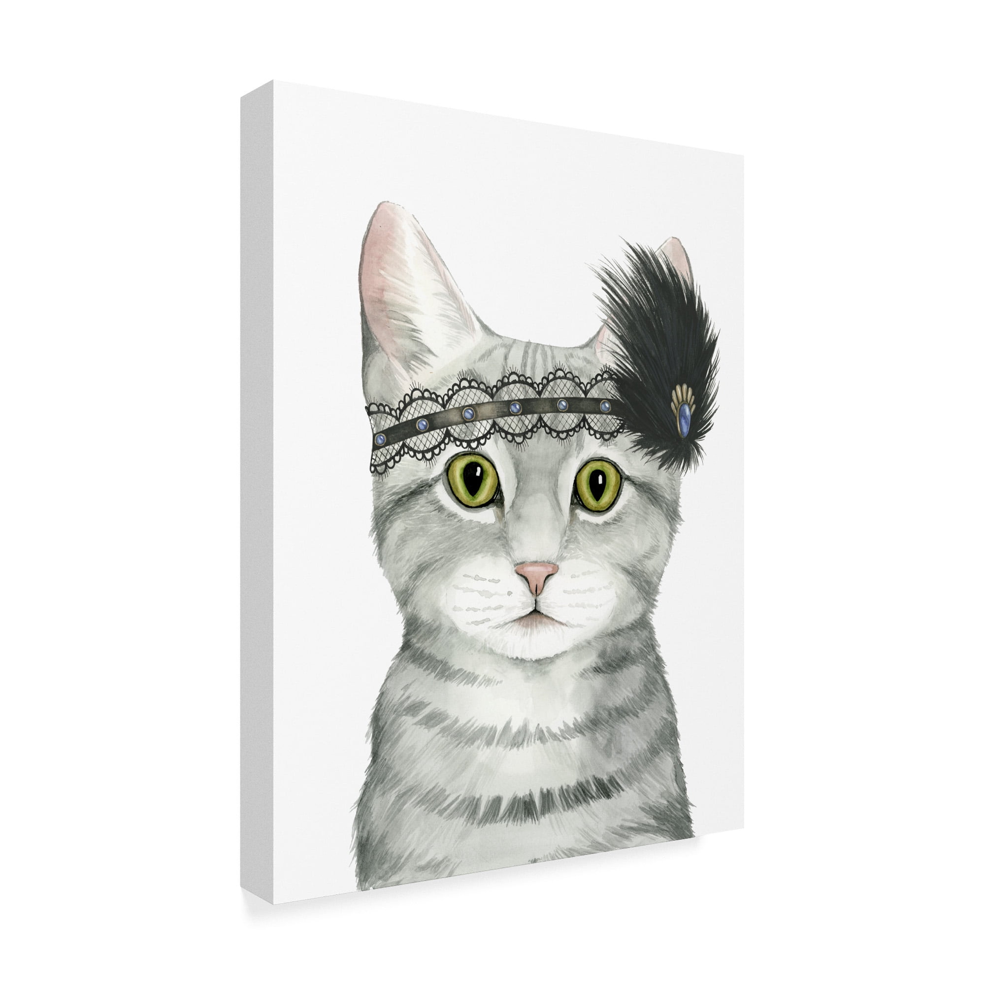 Trademark Fine Art 'Downton Cat III' Canvas Art by Grace Popp