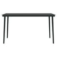 thumbnail image 3 of vidaXL Patio Dining Table Black 31.5"x31.5"x29.1" Steel and Glass, 3 of 24