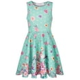 thumbnail image 2 of Quedoris Gilrs Print Twirly Dress Flower Unicorn Sleeveless XL(7-8 Years), 2 of 6