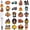 Thanksgiving, variant on 20pcs Halloween Focal Beads for Pens, Ghost Silicone Focal Beads Skeleton Pumpkin Element Creating Horror Atmosphere DIY Accessories for Keychain Jewelry Making Bracelet Necklace Craft Lanyard