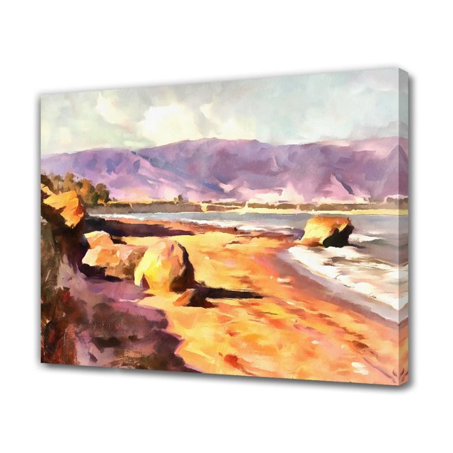 Póster de lienzo de playa, decoración de dormitorio, paisaje deportivo, decoración de oficina, regalo, estilo marco, 12 x 18 pulgadas (30 x 45 cm)