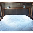 Short Queen Comforter RV Bedding Glacier Gray Alloy