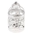 thumbnail image 4 of facefd Electroplated Metal Birdcage Shape Tea Light Candle Holder E-Silver, 4 of 8