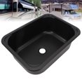 thumbnail image 3 of Single Bowl Stainless Steel Sink, 12L Capacity 15 X 11 X 5.7in RV Bar Sink Scratch Resistant Easy To Clean with 1.6in Drain Hole for RV, 3 of 7