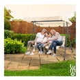 thumbnail image 3 of Columpio Banca Jardin Exteriores Hamaca con Toldo Mecedora beige Mediano, 3 of 6