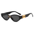 thumbnail image 4 of CSChome Lady Sunglasses Lady Sunglasses Oval Frame Vintage Hip Hop Eye Protection Photo Prop Sunglasses, 4 of 7