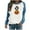 Blue-Halloween Shirts, variant on Jsaierl Womens Halloween Sweatshirts Plus Size Pumpkin Ghost Graphic Sweatshirt Classic Round Neck T-shirt Long Sleeve Holiday Pullover Tops Halloween Party Supplies