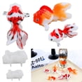 thumbnail image 2 of MANNYA Unique Silicone Mold for 3D Goldfish Lucky Bag Resin Epoxy Casting Molds for Home Decor Ornament Water Bag Tabletop Mold, 2 of 13