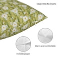 thumbnail image 3 of Pofeuu Daisies Flowers Print Double-sided plush pillowcase Square Throw Pillow Covers Pillows Cover for Living Room Bedroom Sofa Couch Cushion Cover（No pillow core）-26"x26", 3 of 7
