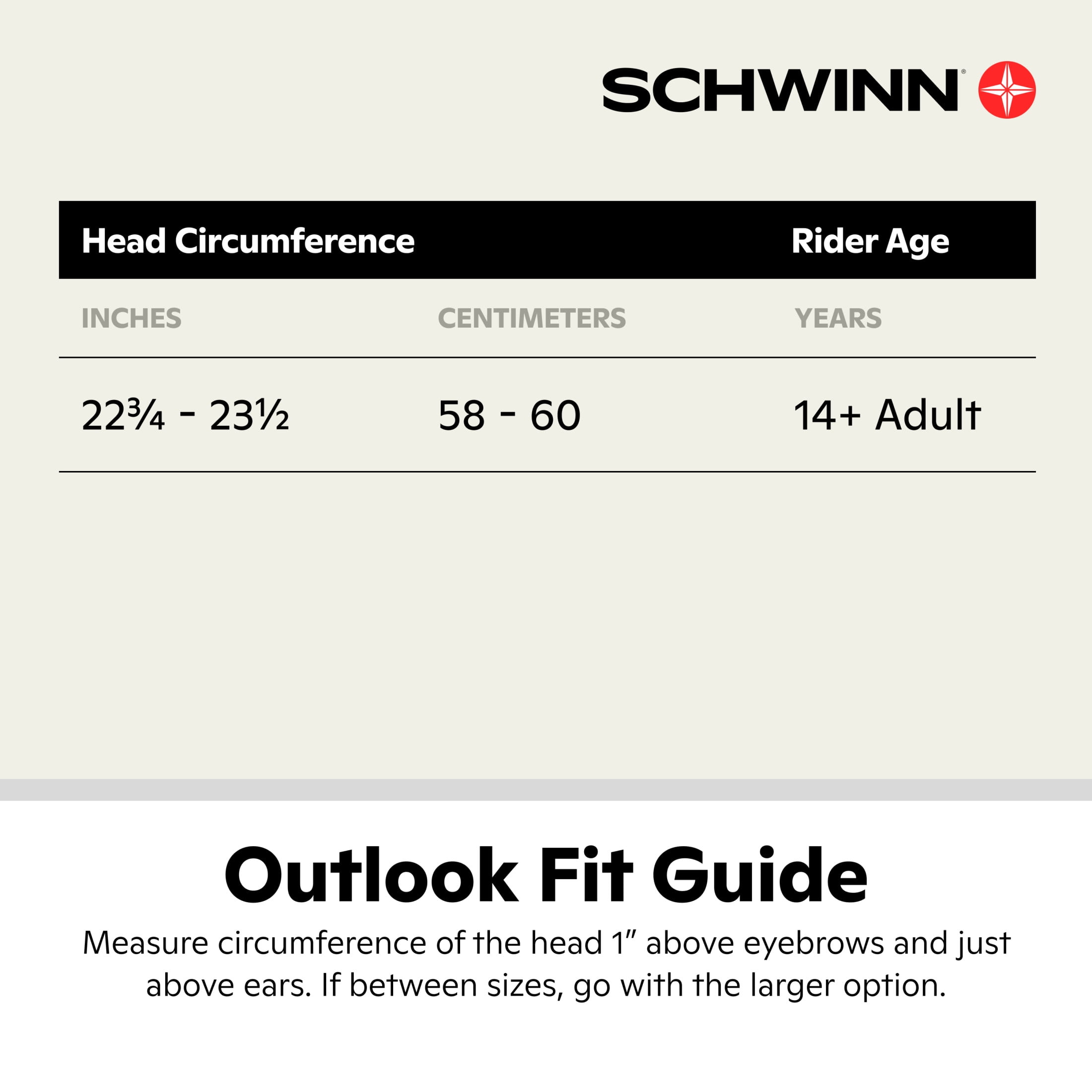 Schwinn Outlook Adult Bike Helmet, Ages 14+, Black