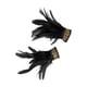 thumbnail image 2 of Muñequeras de Plumas Yinane Pulsera Floral Guantes de Plumas Disfraz de Halloween Negro, 2 of 7