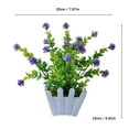 thumbnail image 2 of HCTSHG Artificial Potted Flowers, Faux Outdoor Artificial Plants in Decorative Pots for Garden and Home Decor,UV-Resistant for Porch,Patio,Garden, and Outdoor Spaces,Durable for Easy Care, 2 of 4