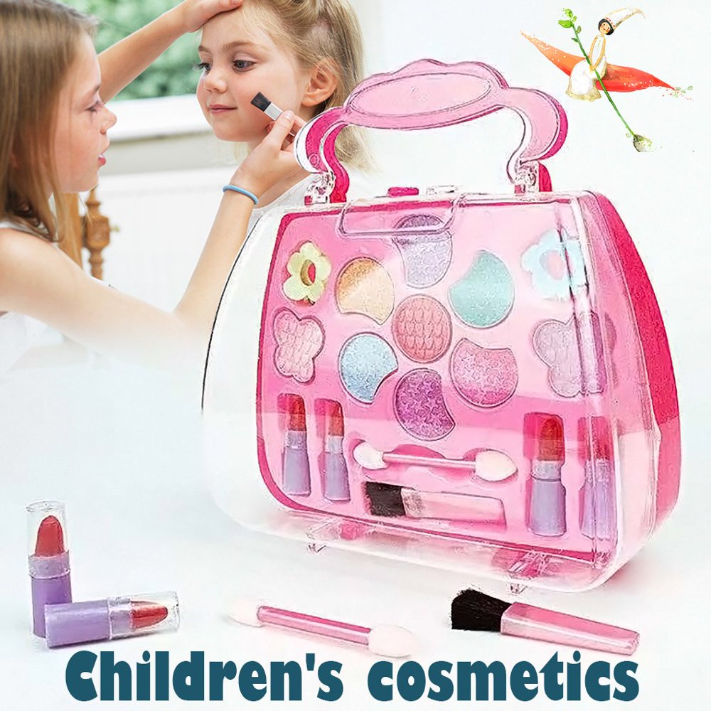 TANGNADE Pretend Play Cosmetic Makeup Toy Set Kit for Little Girls Kids