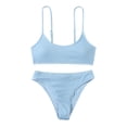 thumbnail image 1 of Conjunto de bikini de dos piezas cómodo con contraste de pecho alto para mujer OAVQHLG3B Store  lin121212, 1 of 4