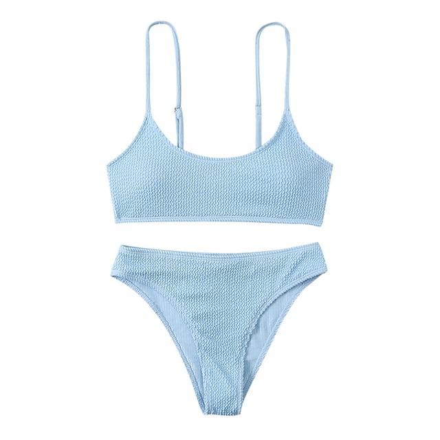 Conjunto de bikini de dos piezas cómodo con contraste de pecho alto para mujer OAVQHLG3B Store lin121212
