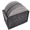 thumbnail image 1 of CAROOTU 10 PCS Feutre Tasse Coaster avec Support Rond Doux Absorbant Tasse Tapis de Rayure Empêchant Réutilisable, 1 of 6